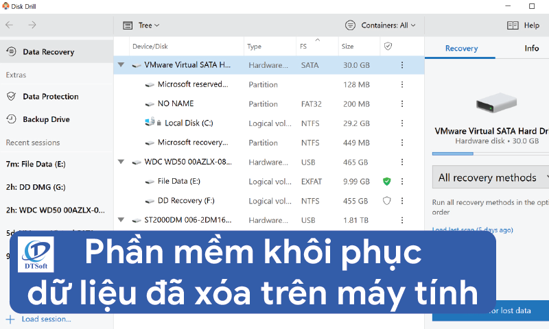 5 phần mềm khôi phục dữ liệu đã xóa hiệu quả nhất 2021