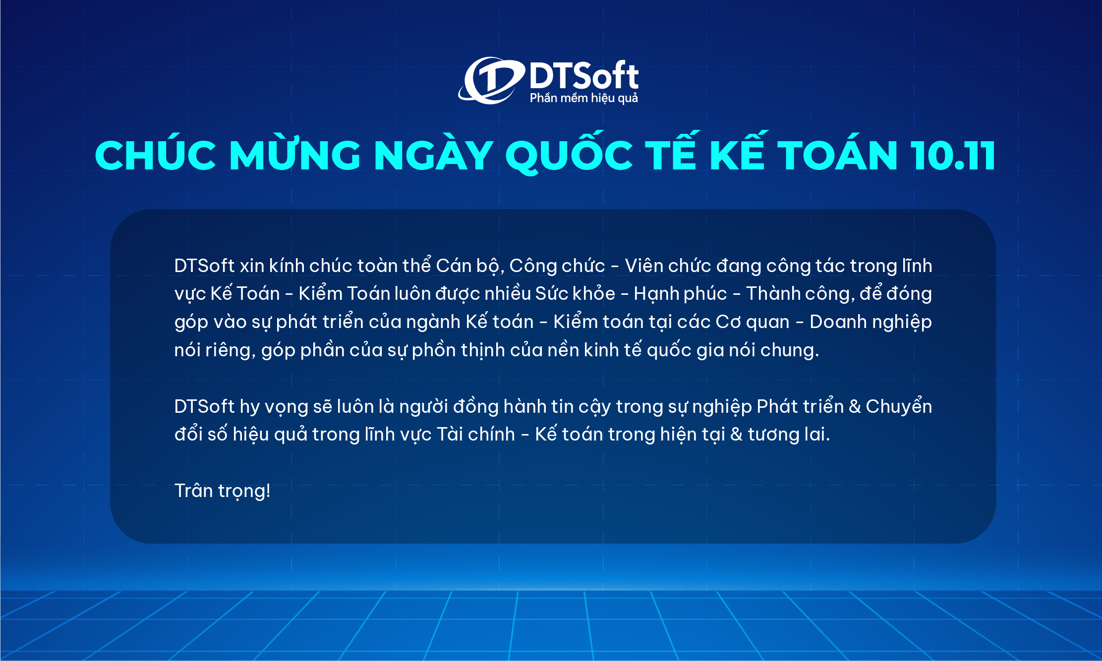 CHÚC MỪNG NGÀY QUỐC TẾ KẾ TOÁN 10/11