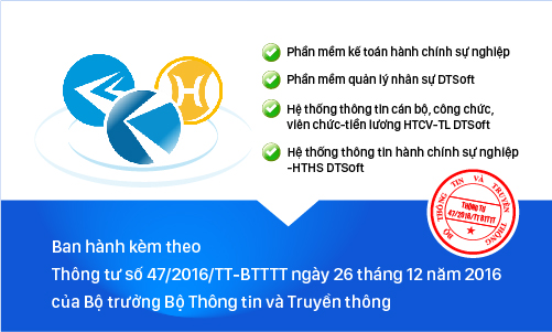 Phần mềm của DTSoft đạt các tiêu chí được ưu tiên đầu tư, mua sắm