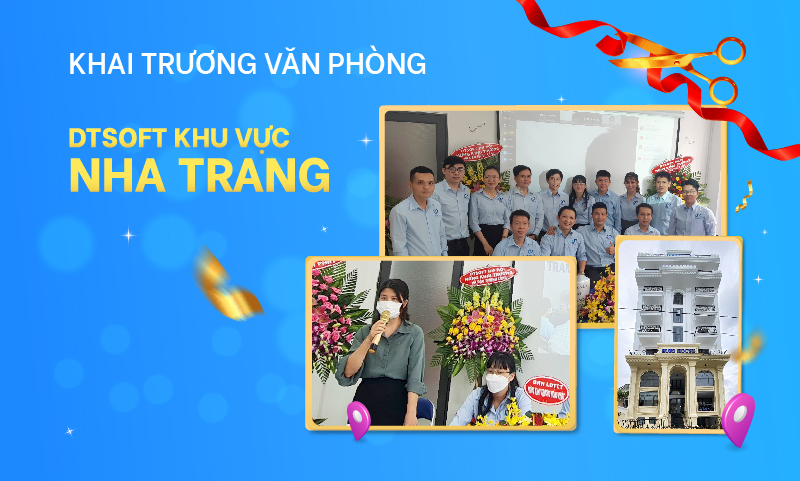 Thông báo thay đổi địa điểm Văn phòng đại diện DTSoft Nha Trang