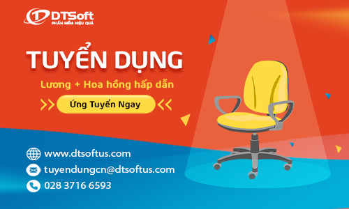[TP.HCM] Công ty DTSoft tuyển dụng Nhân Viên Kinh Doanh tháng 10.2020