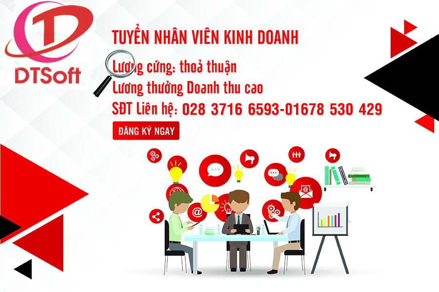 Tuyển dụng 2 nhân viên Kinh Doanh
